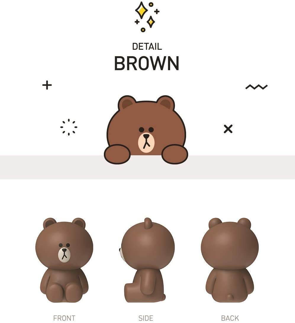 LINE FRIENDS LINE MONITOR FIGURE Line Monitor Figure Brown RFG-LF